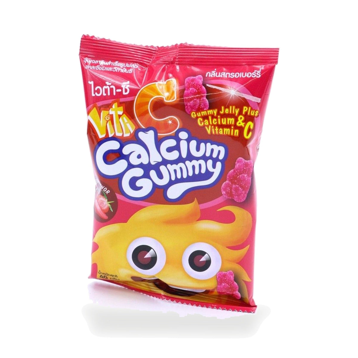 Vita-C Calcium Gummy Strawberry Flavour ‚ 40 g
