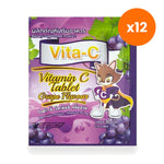 Vita C Vitamin C 25mg Grape Flavour for Daily Immune Support 30 Tablets