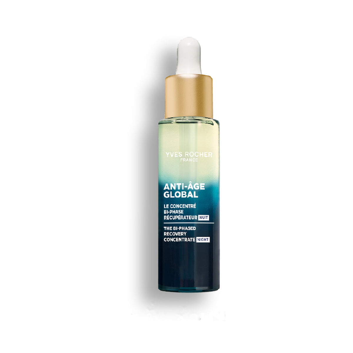 Yves Rocher Anti Age Global Biphase Night Recovery Concentrate for Skin Renewal 30 ml