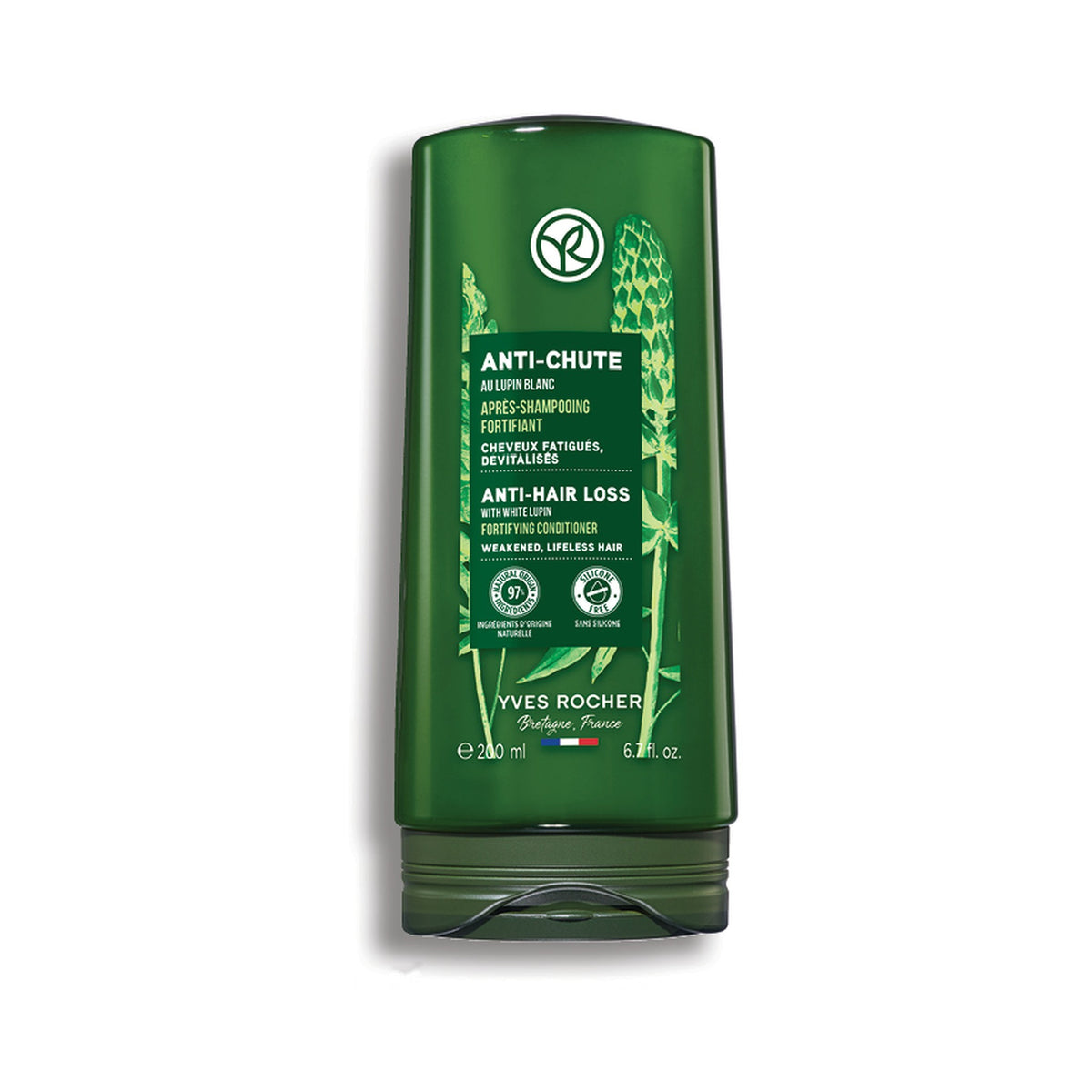 Yves Rocher Anti Hair Loss White Lupin Fortifying Conditioner for Hair Strength 200 ml