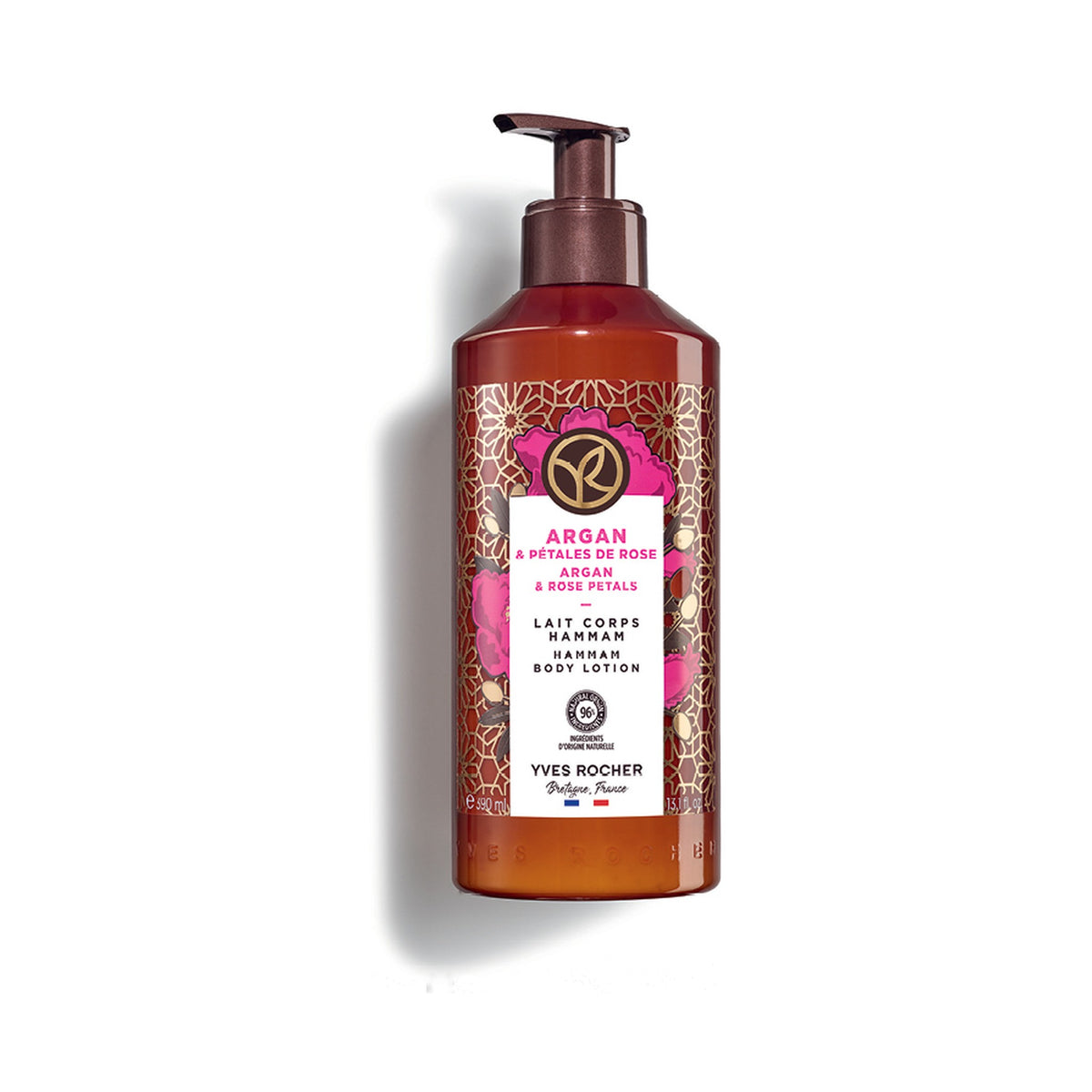 Yves Rocher Argan and Rose Petals Hammam Body Lotion for Everyday Wellness 390 ml