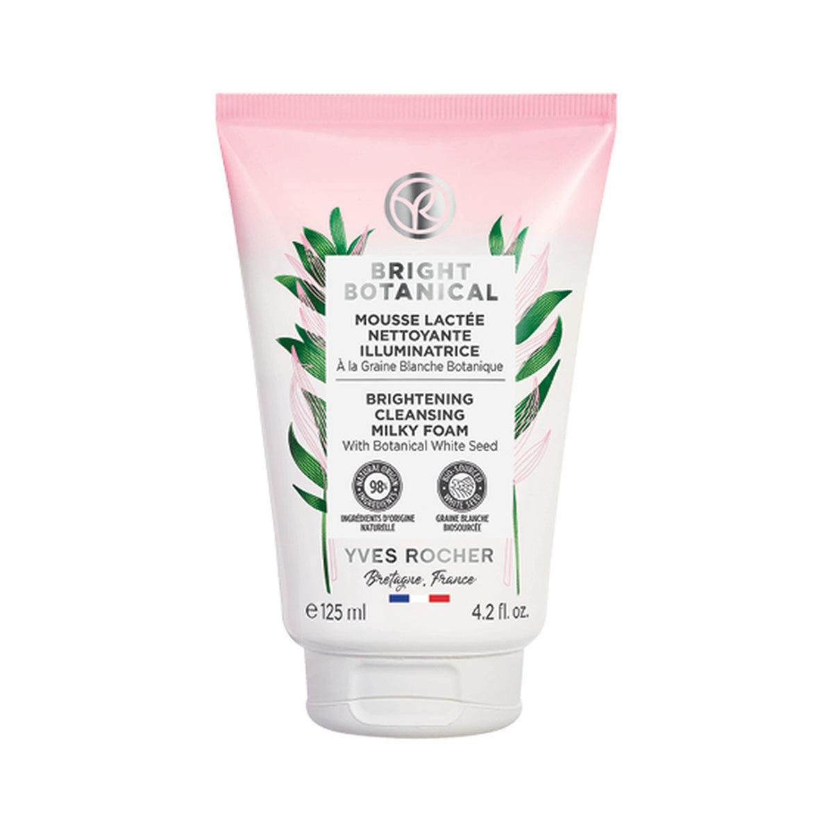 Yves Rocher Bright Botanical Brightening Milky Cleansing Foam for Gentle Cleansing 125 ml