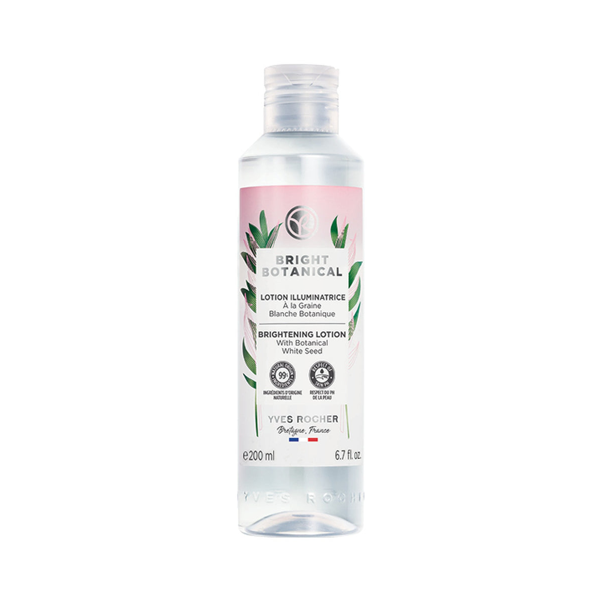 Yves Rocher Bright Botanical Brightening Toning Lotion for Skin Radiance 200 ml