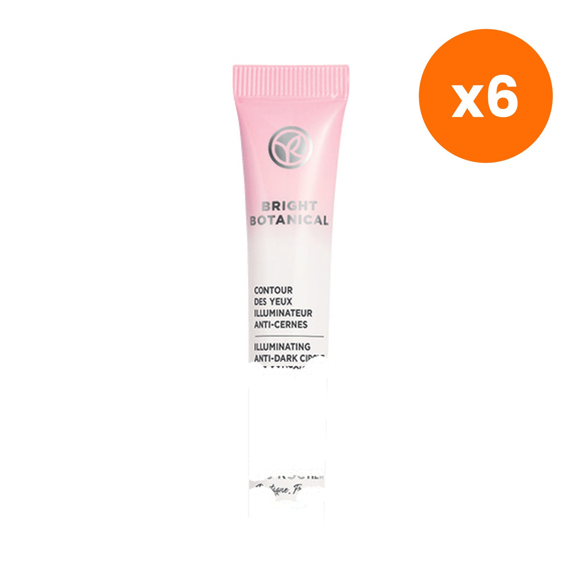 Yves Rocher Bright Botanical Illuminating Eye Contour for Skin Radiance 15 ml – 6 pack bundle