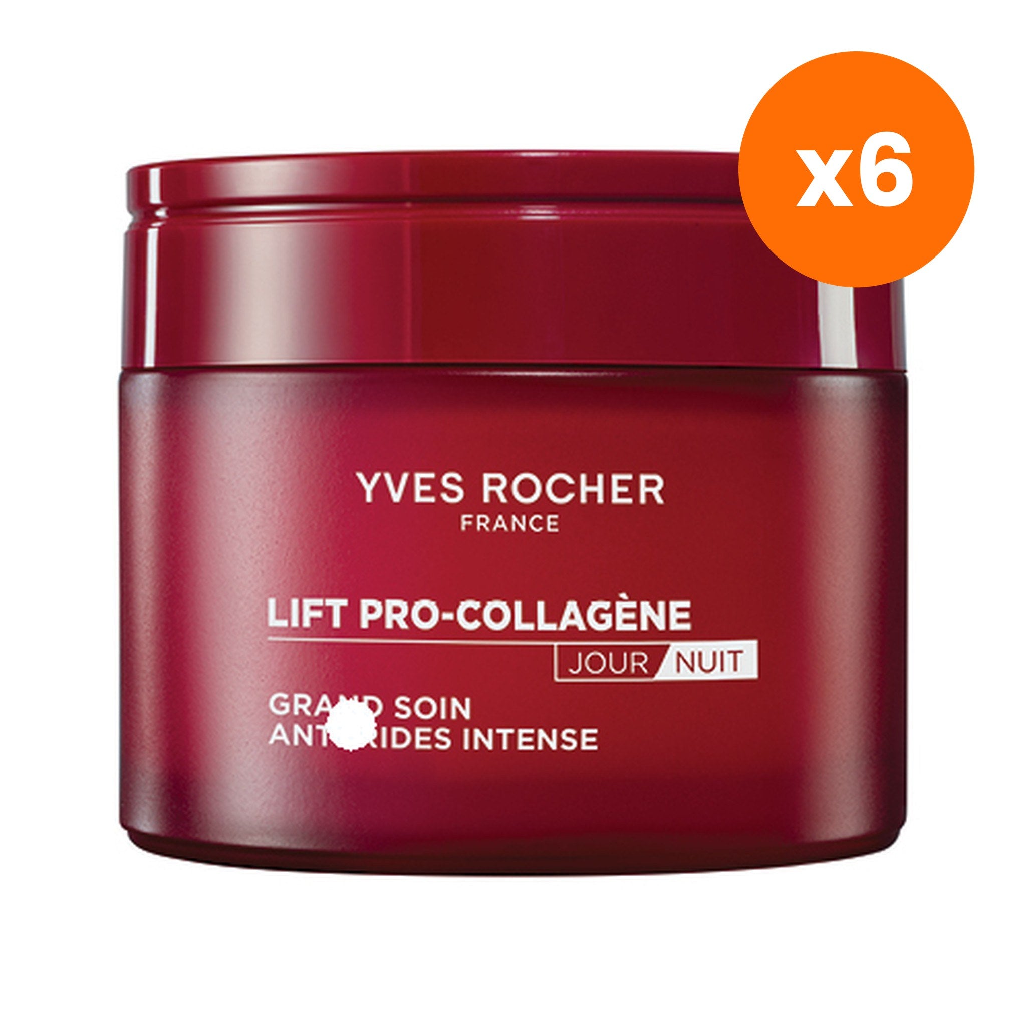 Yves Rocher Lift Pro Collagene Anti Wrinkle Intense Care for Skin Radiance 75 ml – 6 pack bundle