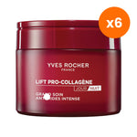 Yves Rocher Lift Pro Collagene Anti Wrinkle Intense Care for Skin Radiance 75 ml – 6 pack bundle
