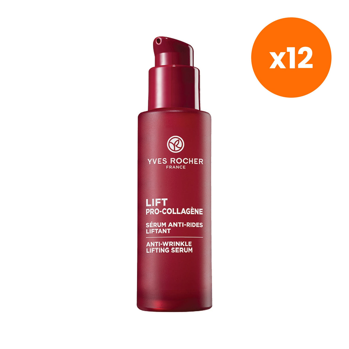 Yves Rocher Lift Pro Collagene Anti Wrinkle Lifting Serum for Skin Radiance 30 ml – 12 pack bundle