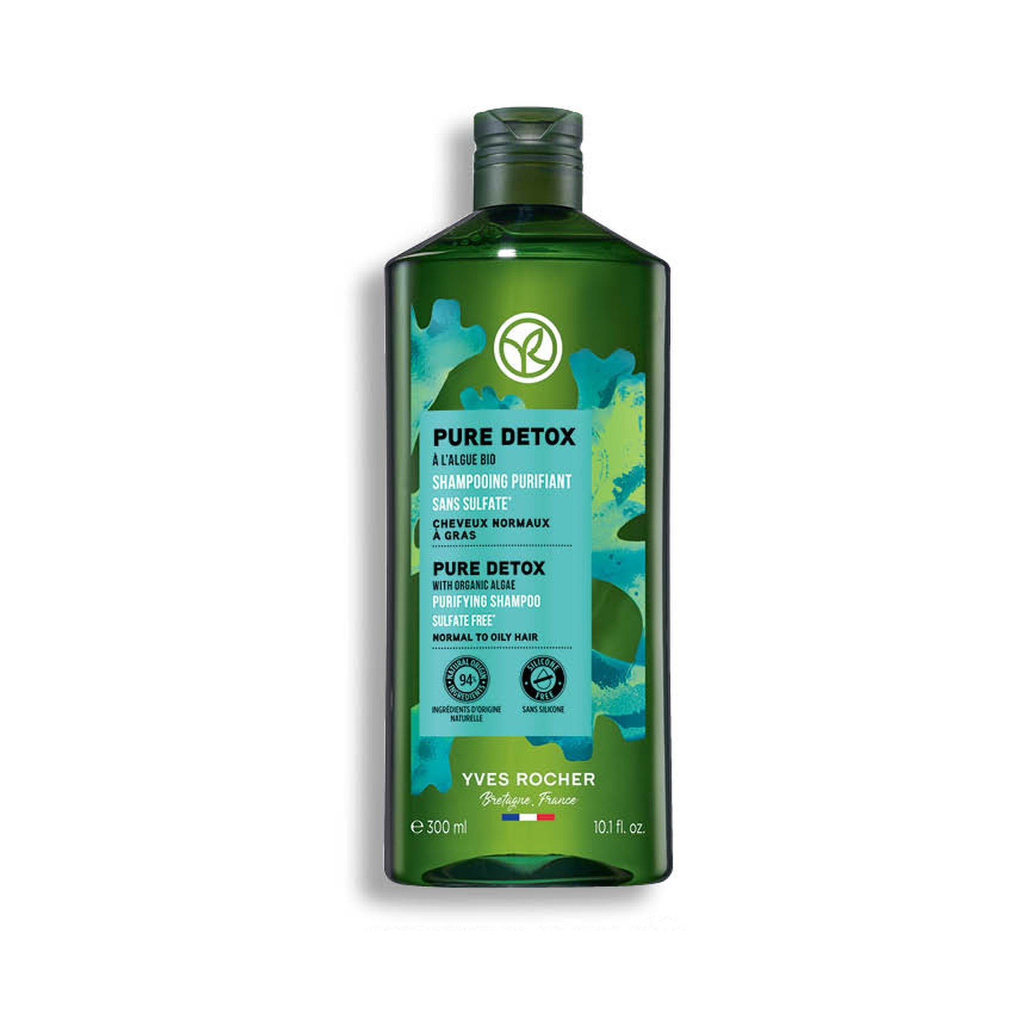 Yves Rocher Pure Organic Algae Purifying Shampoo for Scalp Care 300 ml