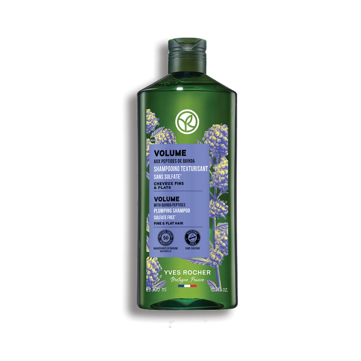 Yves Rocher Volume Quinoa Peptide Plumping Shampoo for Hair Volume 300 ml